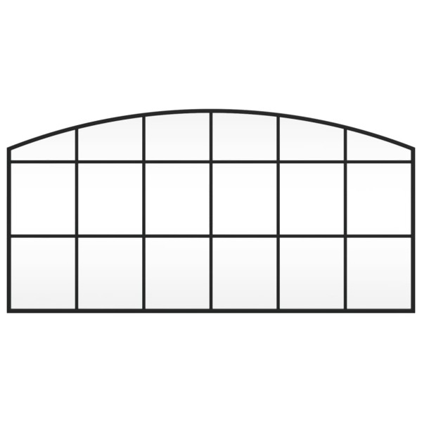 Espejo de pared arco de hierro negro 100x50 cm M 3