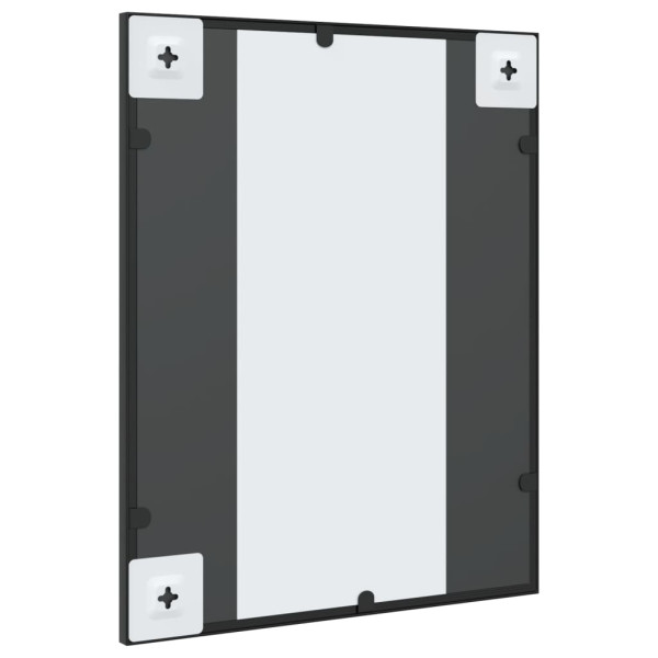 Espejo de pared rectangular de hierro negro 40x50 cm M 5