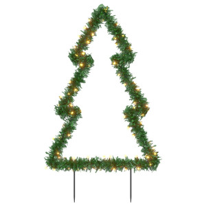 Árbol de Navidad luces decorativas con estacas 80 LED 60 cm H