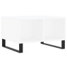 Mesa de centro madera contrachapada blanco 60x50x36.5 cm 2