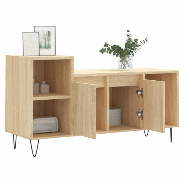 Mueble para TV madera contrachapada roble Sonoma 100x35x55 cm M 4