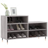 Mueble zapatero madera contrachapada gris Sonoma 102x36x60 cm 3