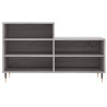 Mueble zapatero madera contrachapada gris Sonoma 102x36x60 cm 4