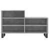 Mueble zapatero madera contrachapada gris hormigón 102x36x60 cm 4