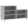 Mueble zapatero madera contrachapada gris hormigón 102x36x60 cm 2