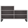 Mueble zapatero madera contrachapada gris Sonoma 102x36x60 cm 4