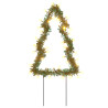 Árbol de Navidad lde uces con estacas 3 uds 50 LED 30 cm 2
