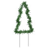 Árbol de Navidad lde uces con estacas 3 uds 50 LED 30 cm 5