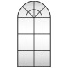 Espejo de pared arco de hierro negro 50x100 cm 3