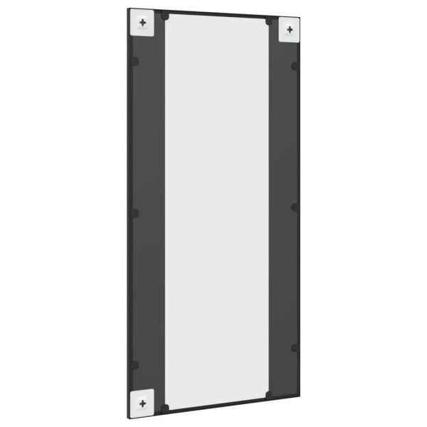 Espejo de pared rectangular de hierro negro 50x100 cm M 5