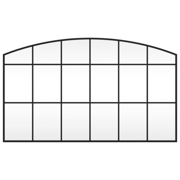 Espejo de pared arco de hierro negro 100x60 cm M 3
