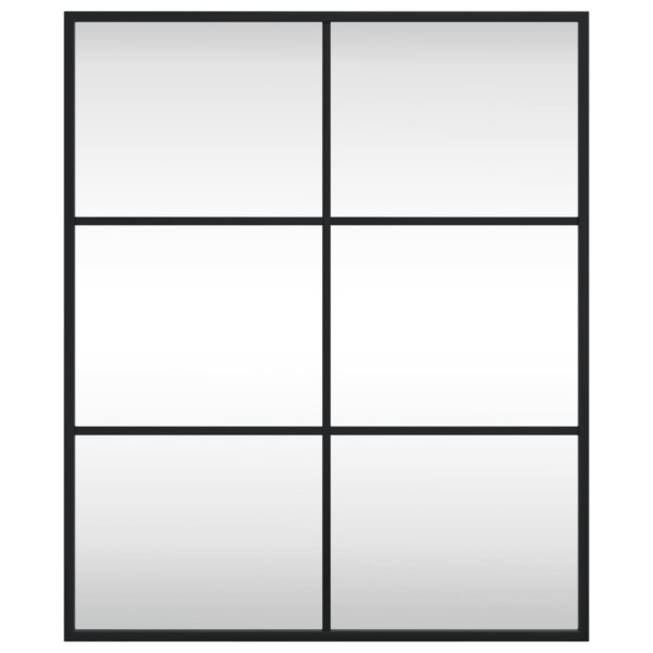 Espejo de pared rectangular de hierro negro 50x60 cm M 3