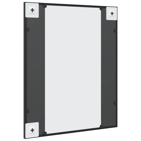 Espejo de pared rectangular de hierro negro 50x60 cm M 5