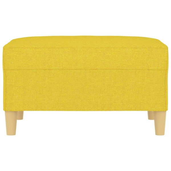 Reposapiés de tela amarillo claro 70x55x41 cm M 3