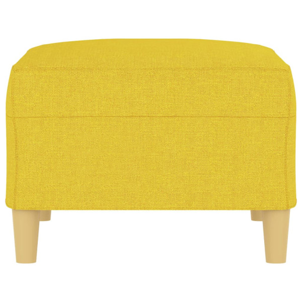Reposapiés de tela amarillo claro 70x55x41 cm M 4