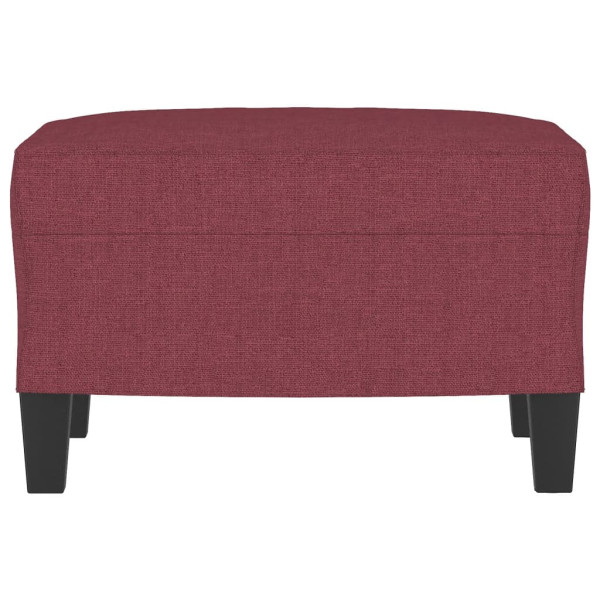 Apoio de pés 60x50x41 cm tecido vermelho tinto M 3