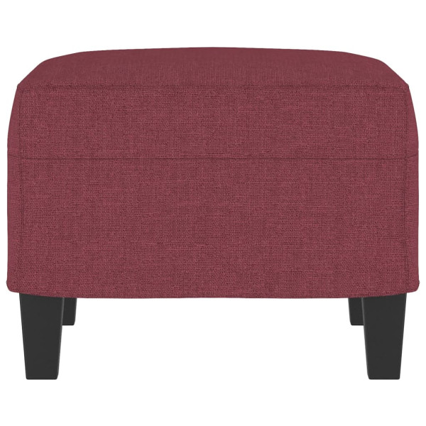 Apoio de pés 60x50x41 cm tecido vermelho tinto M 4