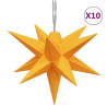 Lámpara de Navidad 10 LEDs amarillo 10 cm 2