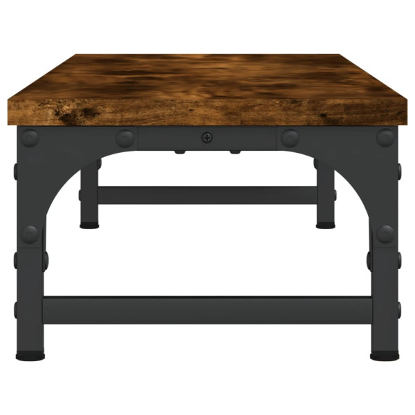 Soporte pantalla madera ingeniería roble ahumado 85x23x15.5 cm M 5