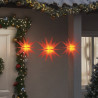 Lámparas de Navidad LED plegables 3 unidades rojo 1