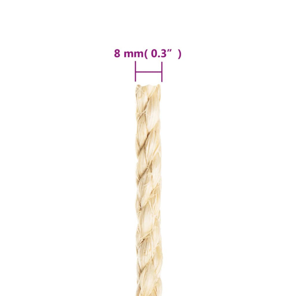 Cuerda 100% sisal 8 mm 25 m M 4
