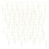 Luces carámbano Navidad 100 LED blanco cálido acrílico PVC 10 m 2