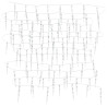 Luces carámbano Navidad 100 LED blanco cálido acrílico PVC 10 m 4