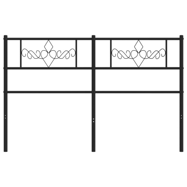 Cabeceira de cama 120 cm metal preto M 3