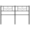 Cabeceira de cama 120 cm metal preto 3