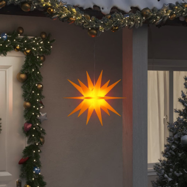 Lámpara de Navidad con LED plegable amarilla 43 cm M 3