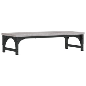 Soporte de pantalla madera ingeniería gris Sonoma 55x23x14 cm H