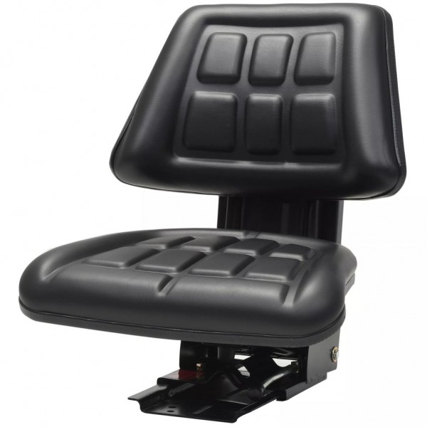 Asiento de tractor con suspensión negro D