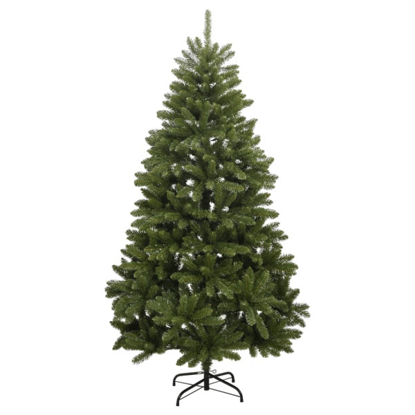 Árbol de Navidad artificial con bisagras y soporte verde 300 cm M 2