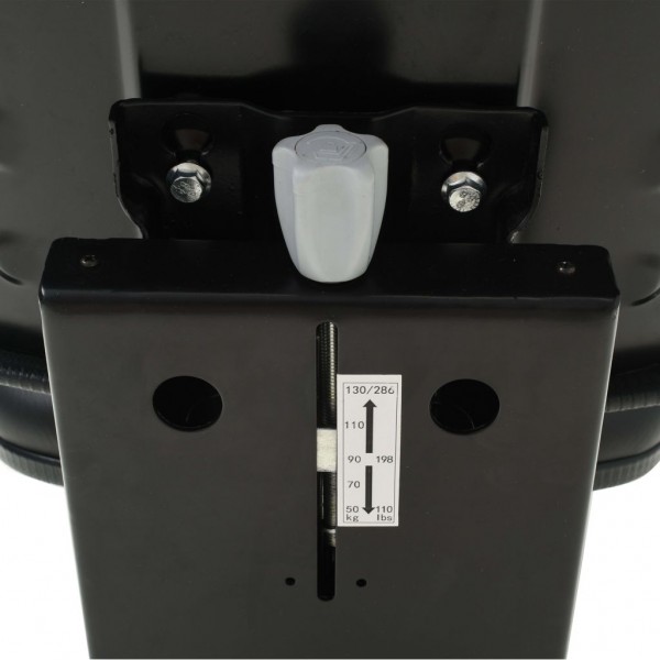 Asiento de tractor con suspensión negro M 5