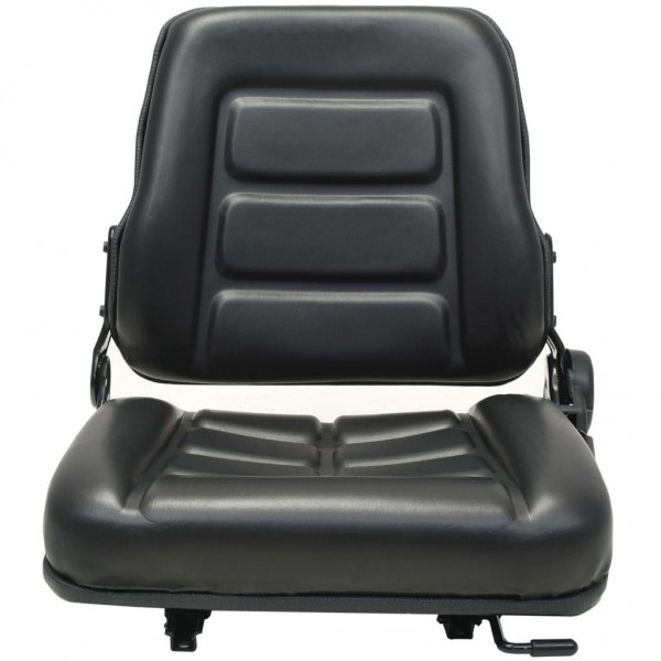Asiento de máquina elevadora y tractor respaldo ajustable negro M 2