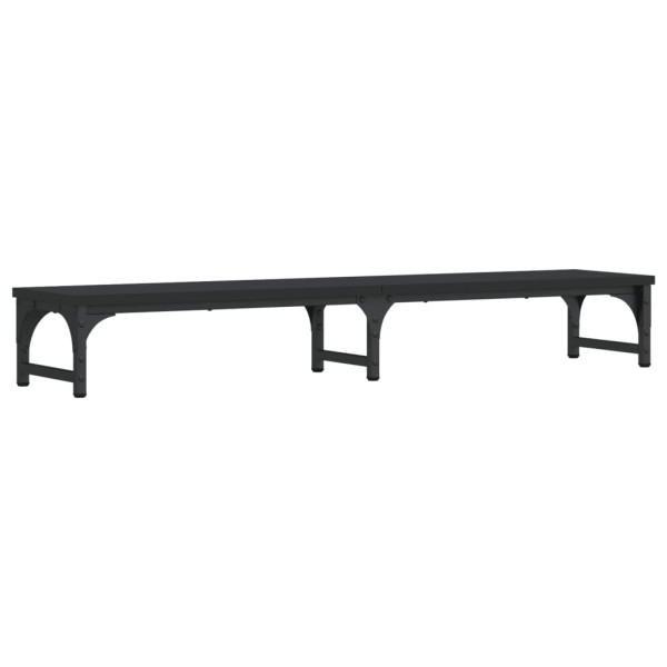 Soporte de pantalla madera de ingeniería negro 105x23x15.5 cm M 2