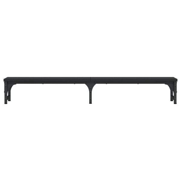 Soporte de pantalla madera de ingeniería negro 105x23x15.5 cm M 4