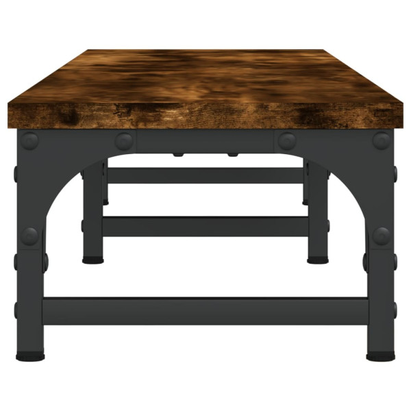 Soporte pantalla madera ingeniería roble ahumado 105x23x15.5 cm M 5