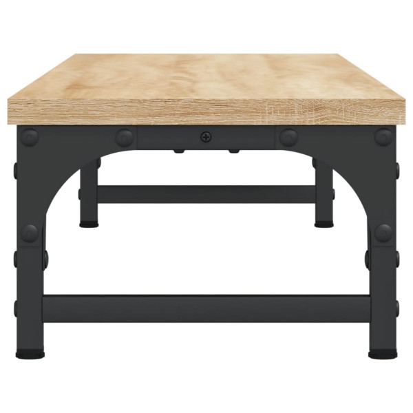 Soporte de pantalla madera ingeniería roble Sonoma 85x23x15.5cm M 5