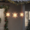 Luzes de Natal com LEDs 3 pcs dobrável branco 1