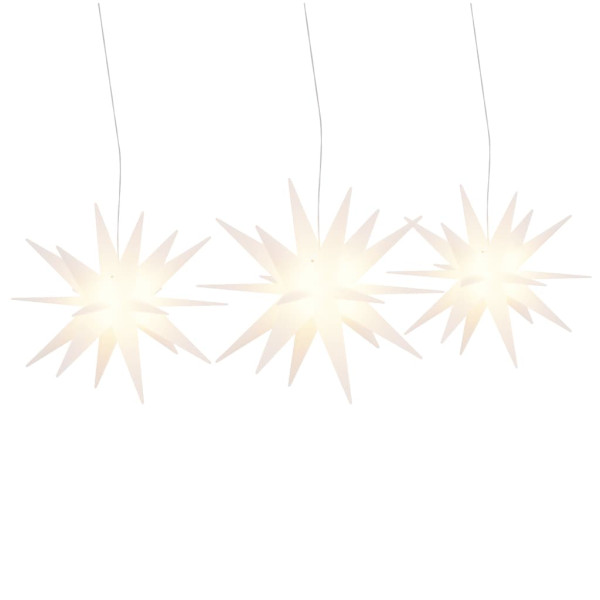 Luzes de Natal com LEDs 3 pcs dobrável branco M 2