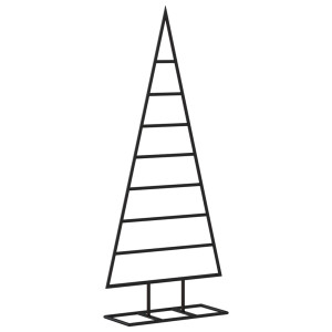 Árbol de Navidad para decoración metal negro 125 cm H