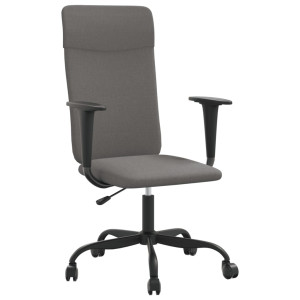 Silla de oficina de tela gris oscuro H