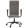 Silla de oficina de tela gris oscuro 3