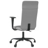 Silla de oficina de tela gris claro 5