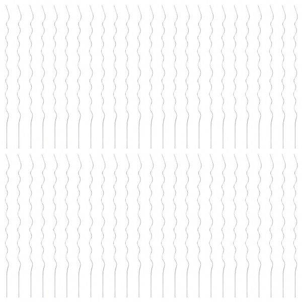 Suportes para plantas em espiral 50 pcs 170 cm aço galvanizado M 2
