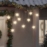 Luzes de Natal 10 LEDs 10 cm branco 3