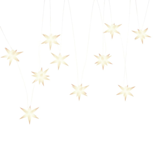 Luzes de Natal 10 LEDs 10 cm branco M 2