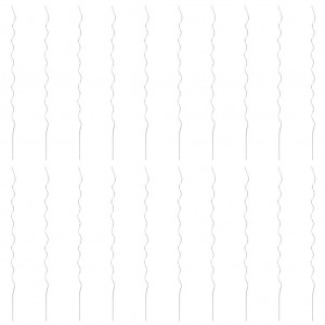 Soporte para planta espiral 20 unidades 170cm acero galvanizado H