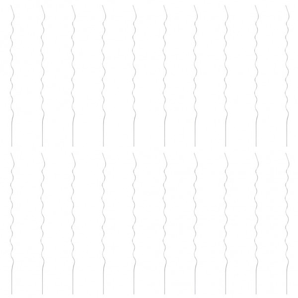 Suportes para plantas em espiral 20 pcs 170 cm aço galvanizado M 2